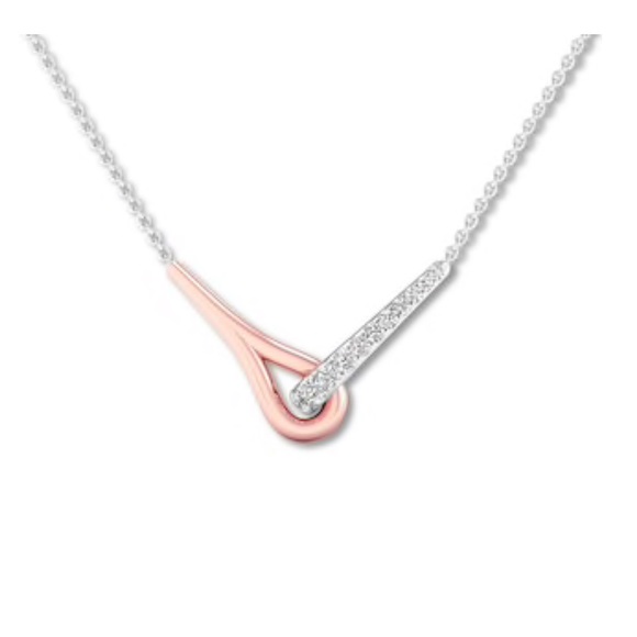 Kay Jewelers Accessories - Diamond Necklace Sterling Silver/10K Gold